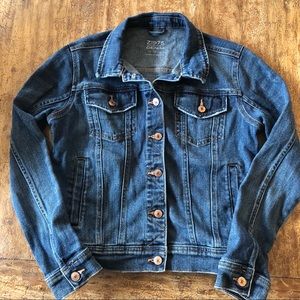 Zara Basic Denim Jean Jacket Size Small